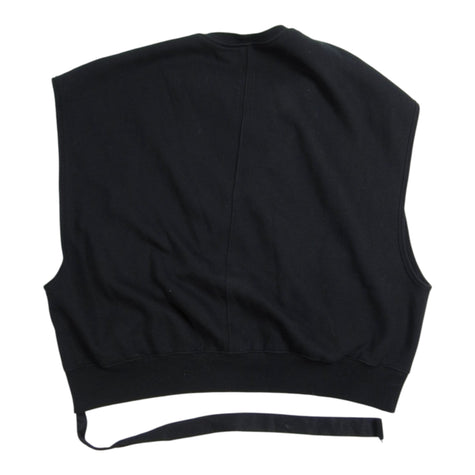 Rick Owens Black Sleeveless Sweatshirt Size Large