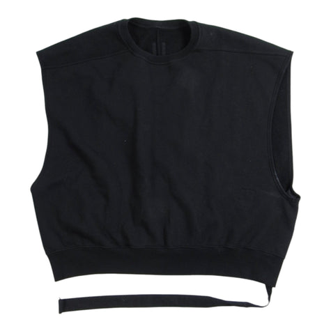 Rick Owens Black Sleeveless Sweatshirt Size Large