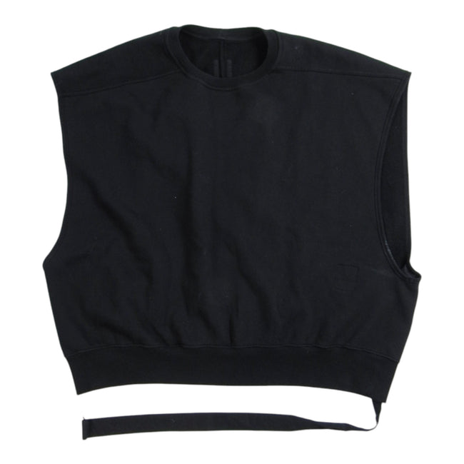 Rick Owens Black Sleeveless Sweatshirt Size Large