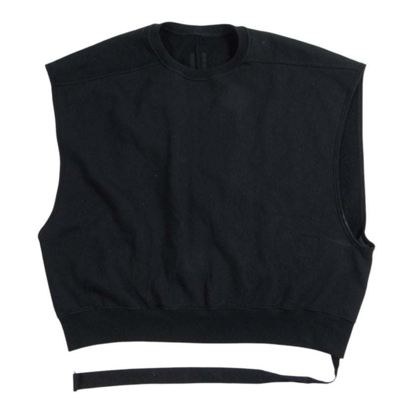 Rick Owens Black Sleeveless Sweatshirt Size Large