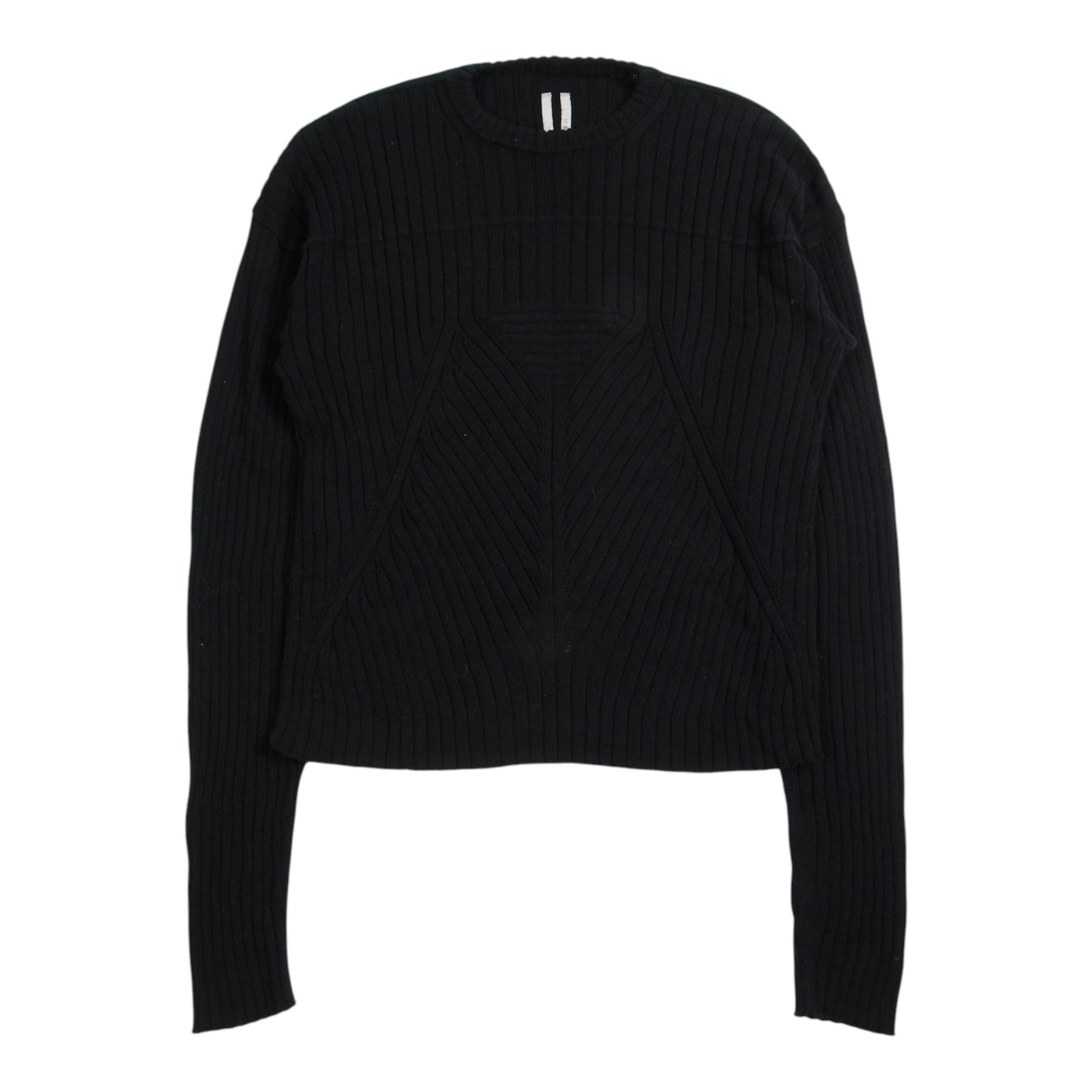 Rick Owens SS26 Hollywood Black Knit Sweater Size XL