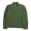 A.P.C. Green Knit Polo Sweater Size Medium