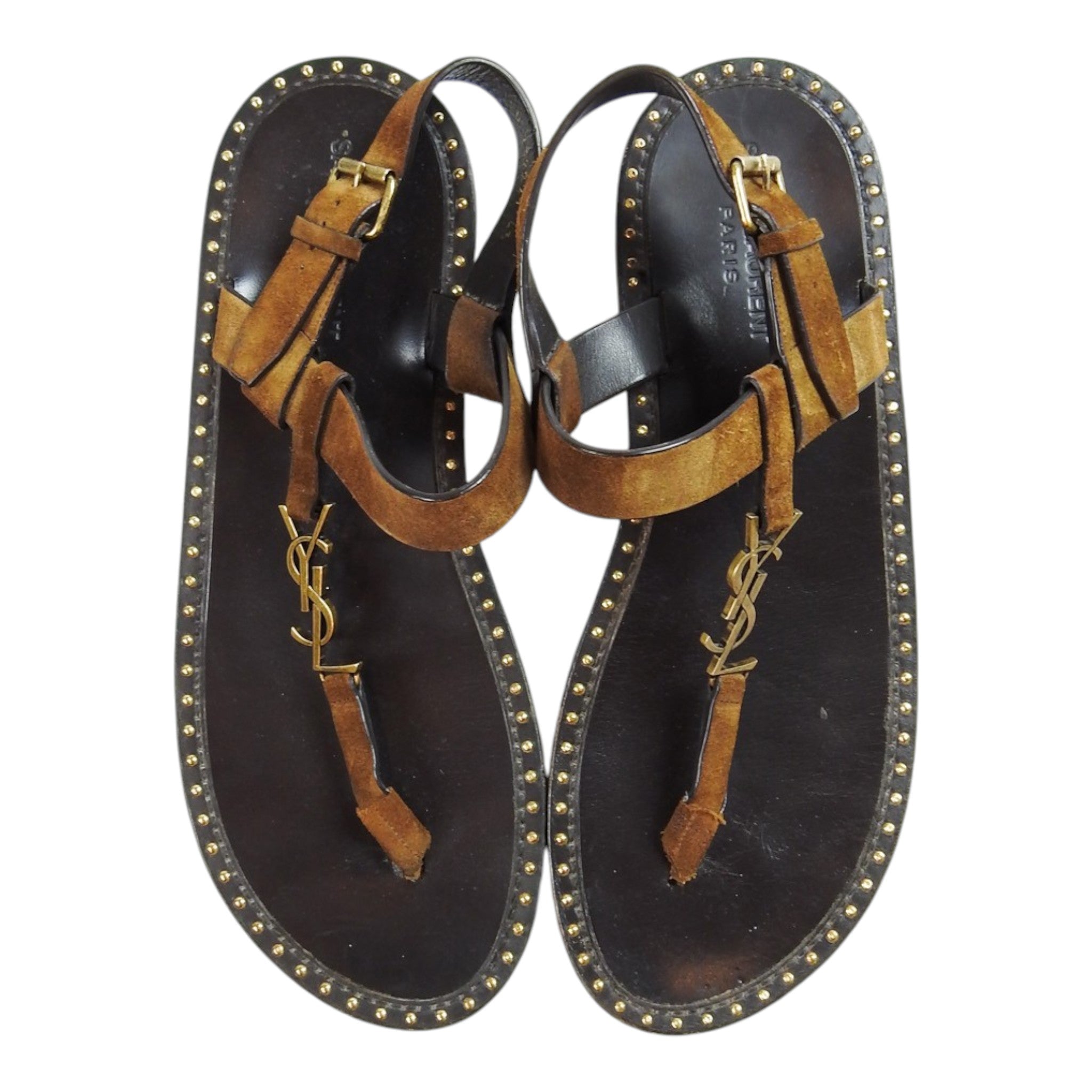 Saint Laurent Studded Sandals Size 43
