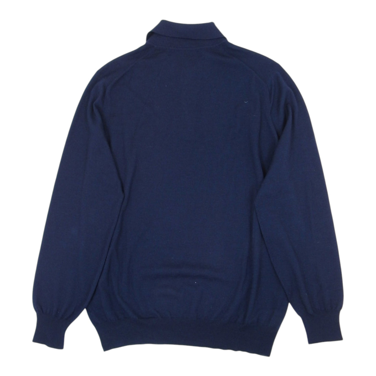 Brunello Cucinelli Navy Knit Polo Size 54