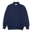 Brunello Cucinelli Navy Knit Polo Size 54
