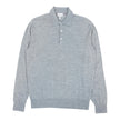 Brioni Heather Grey Knit Polo Size 56