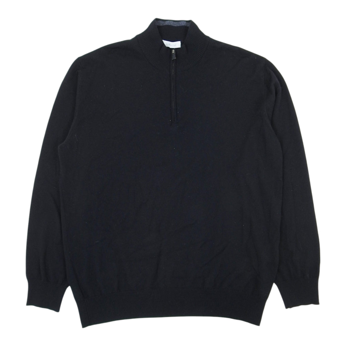 Zegna Black 1/4 Zip Knit Size 3XL