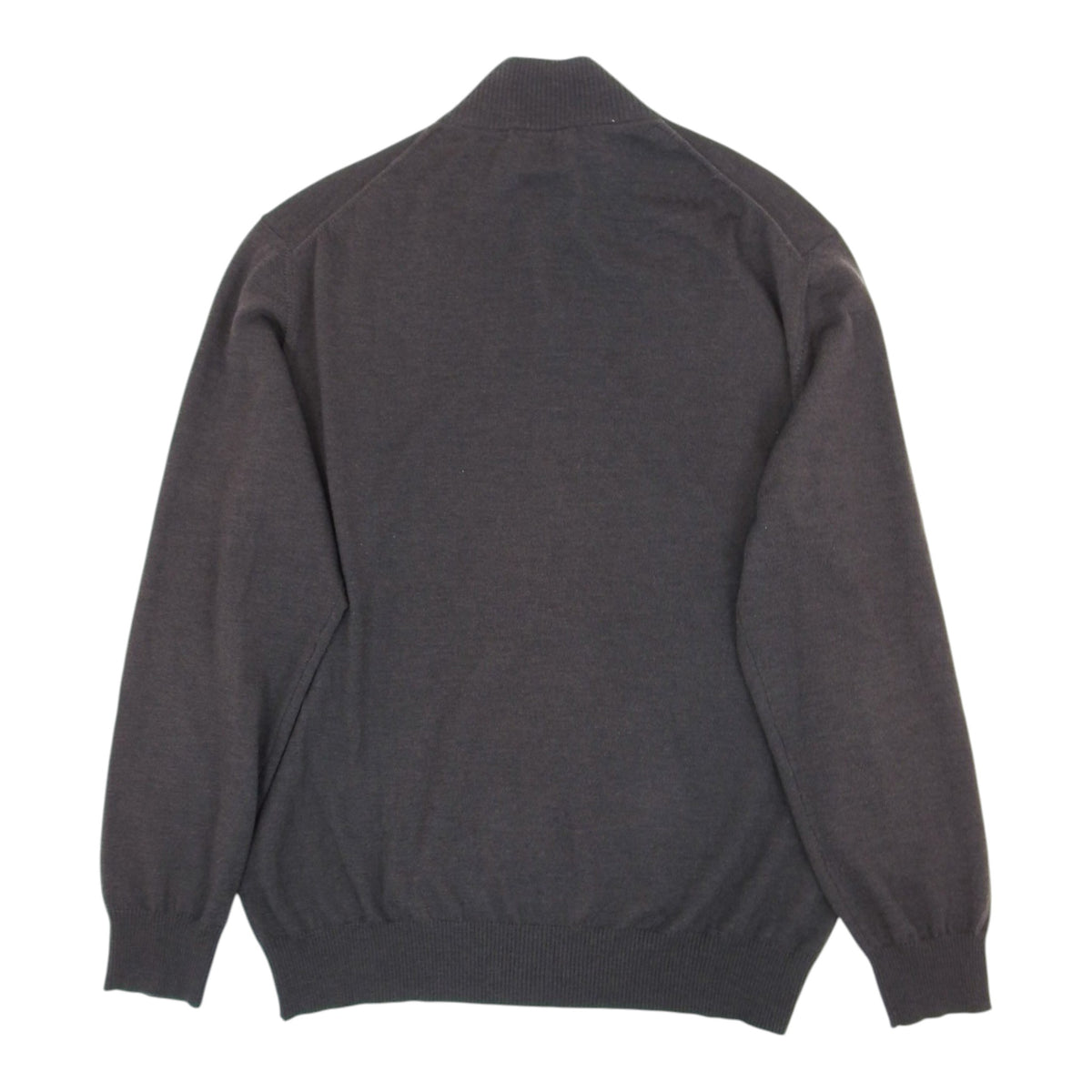 Zegna Brown High Neck Zip Knit Size 3XL