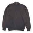 Zegna Brown High Neck Zip Knit Size 3XL