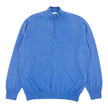 Zegna Blue 1/4 Zip Knit Size 3XL
