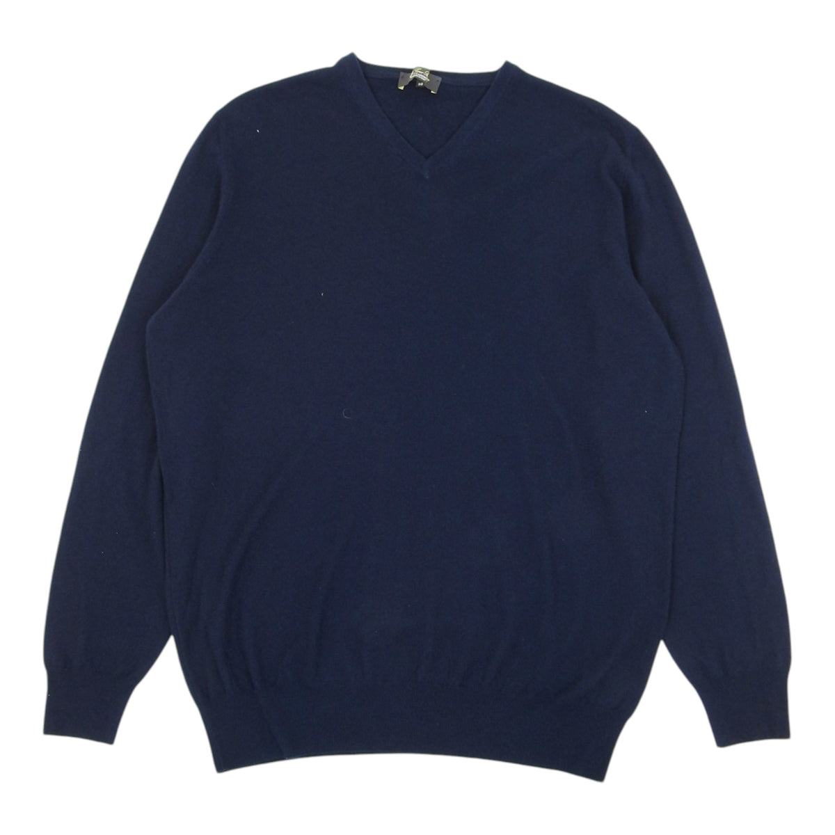 Loro Piana Navy Baby Cashmere V Neck Sweater Size 58