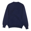 Brunello Navy Grey Lined V Neck Sweater Size 56
