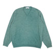 Brunello Cucinelli Green V Neck Sweater Size 58