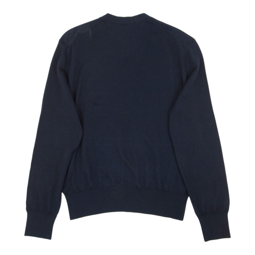 Tom Ford Black/Blue Check V Neck Sweater Size 54
