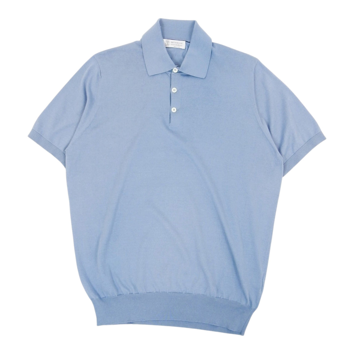 Brunello Cucinelli Blue SS Polo Size 56
