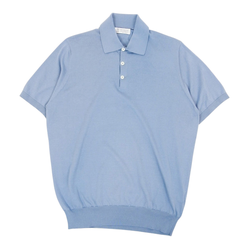 Brunello Cucinelli Blue SS Polo Size 56