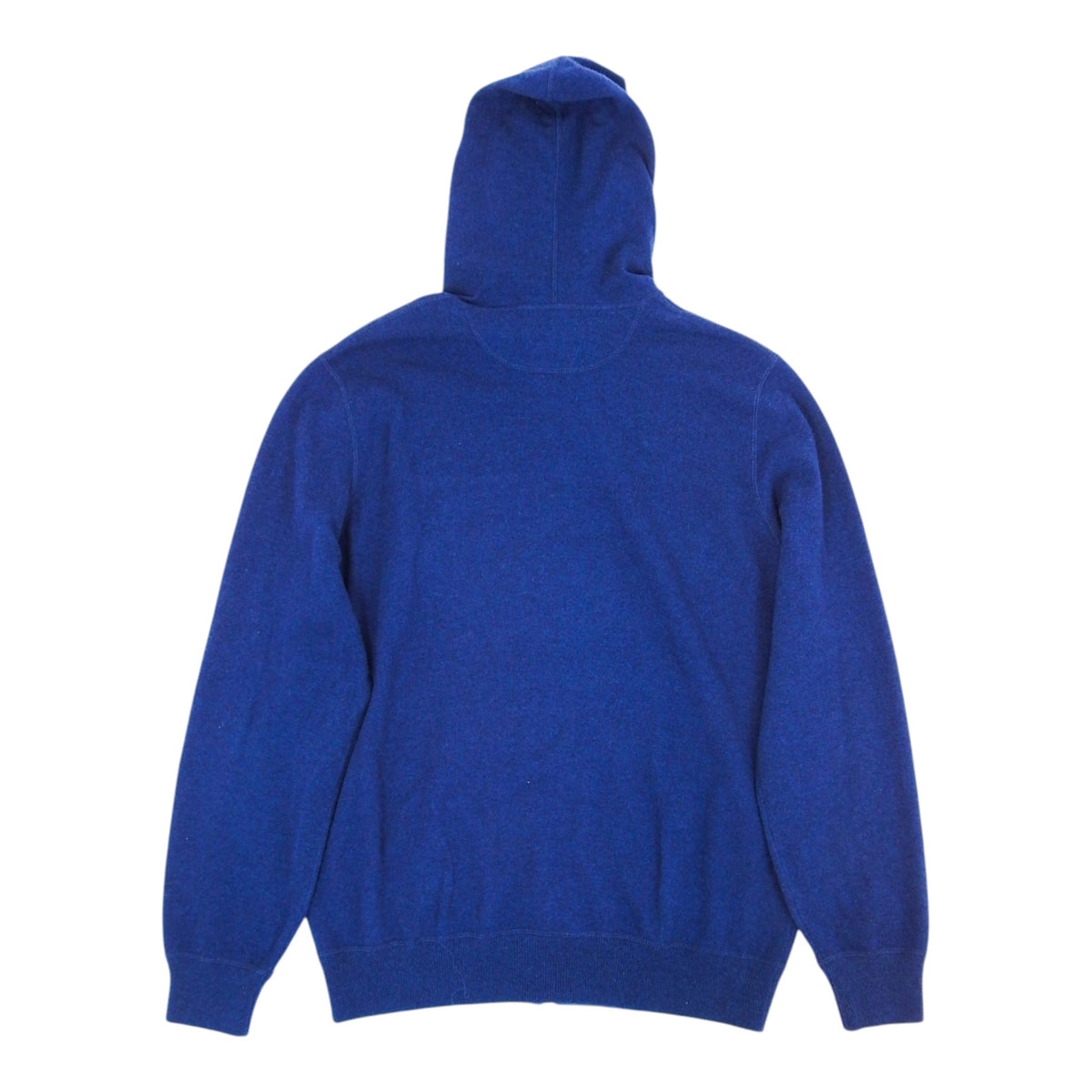 Brunello Cucinelli Blue Cashmere Hoodie Size XL