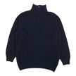 Loro Piana Navy Cashmere 1/4 Zip Sweater Size 58
