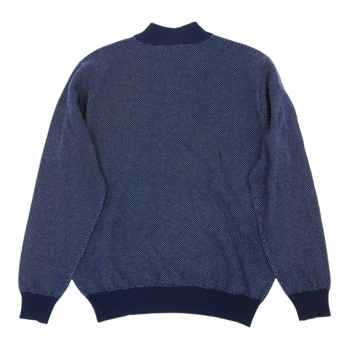 Peter Millar Navy/Grey Dotted 1/4 Zip Sweater Size XL