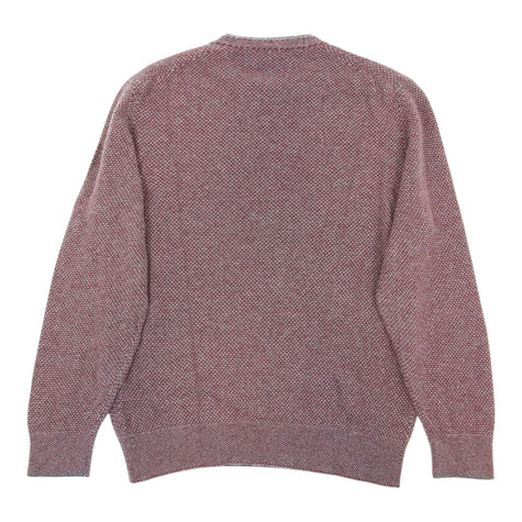 Loro Piana Red/Grey Baby Cashmere Sweater Size 56