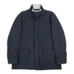 Loro Piana Navy Leather Field Jacket Size XL