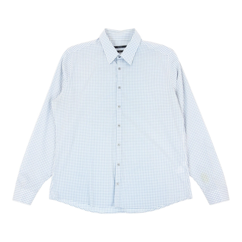 Gucci Blue Checkered LS Shirt Size 18