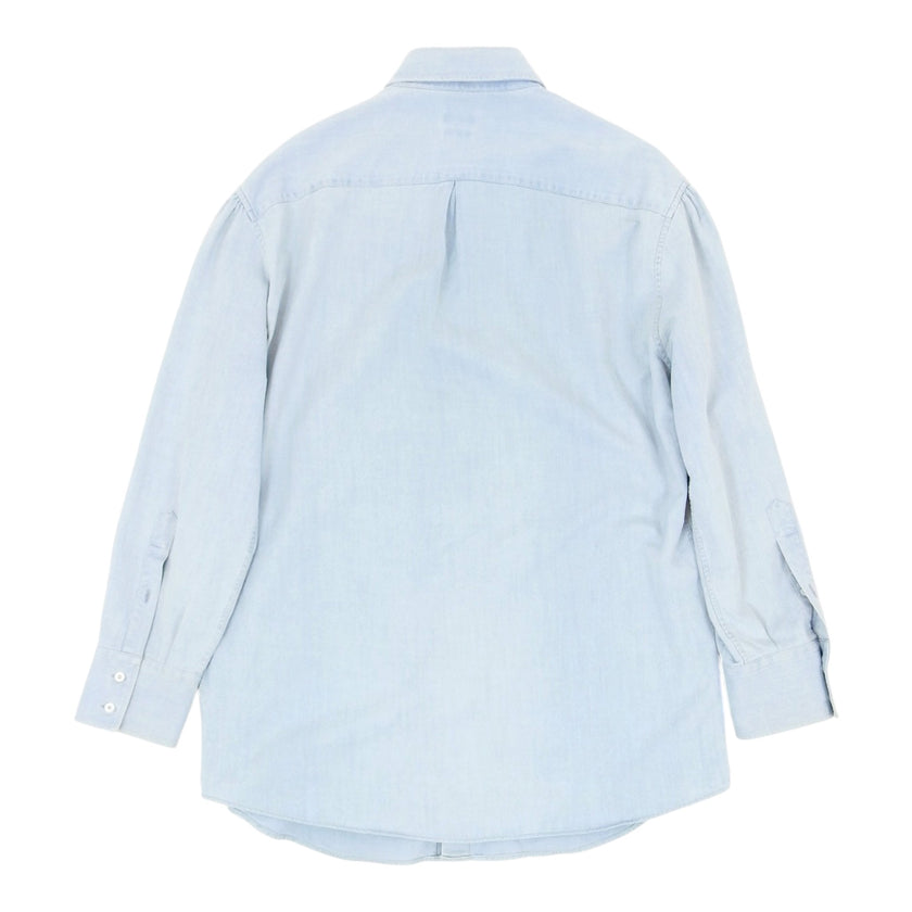 Brunello Cucinelli Light Wash Chambray Shirt Size XL