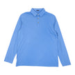 Kiton Blue LS Polo Tee Size XL