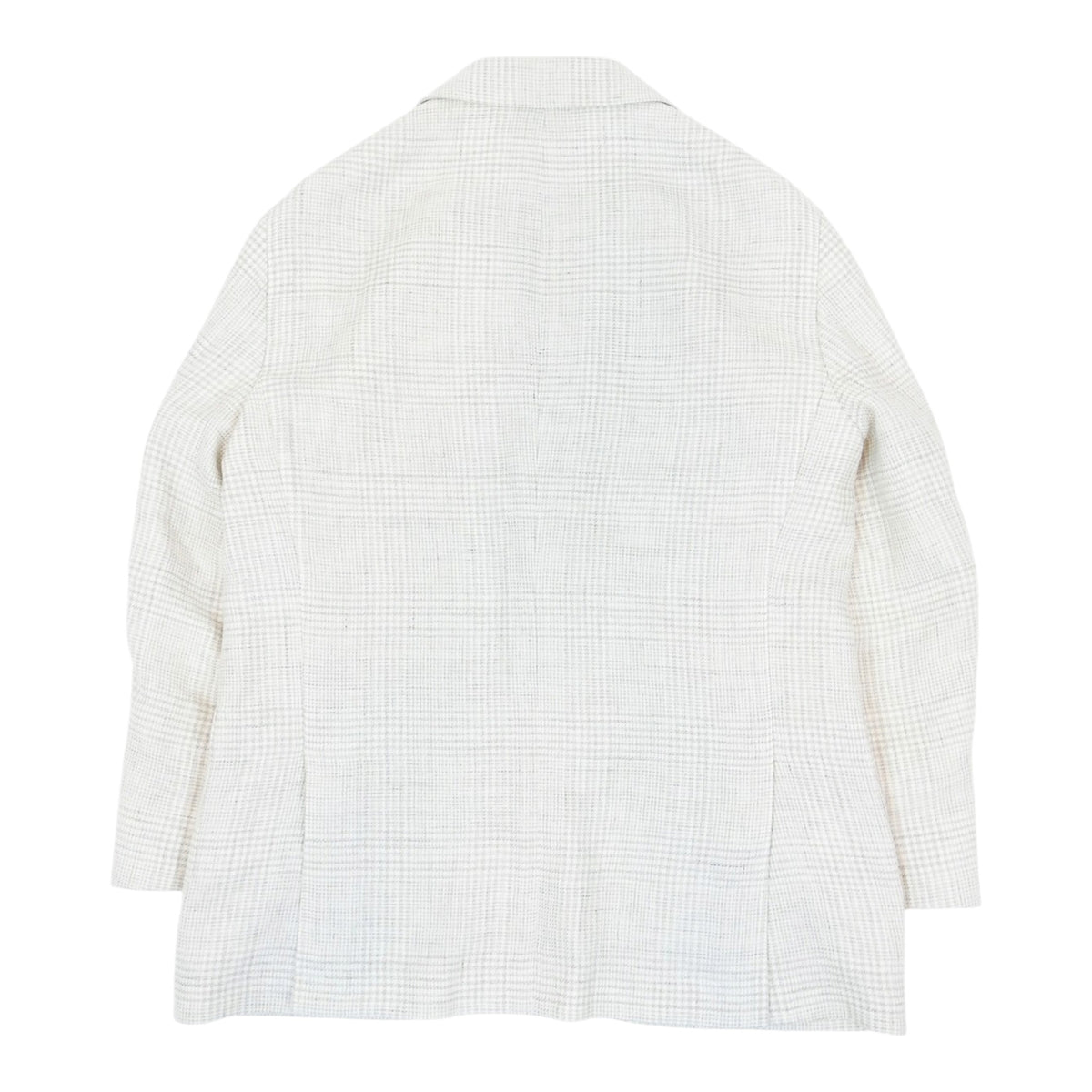 Brunello Cucinelli Cream Plaid 2 Piece Suit Size 56 | 50
