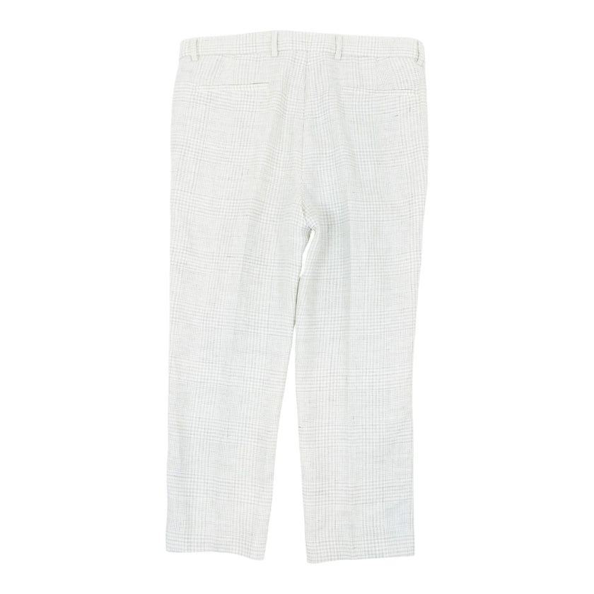 Brunello Cucinelli Cream Plaid 2 Piece Suit Size 56 | 50
