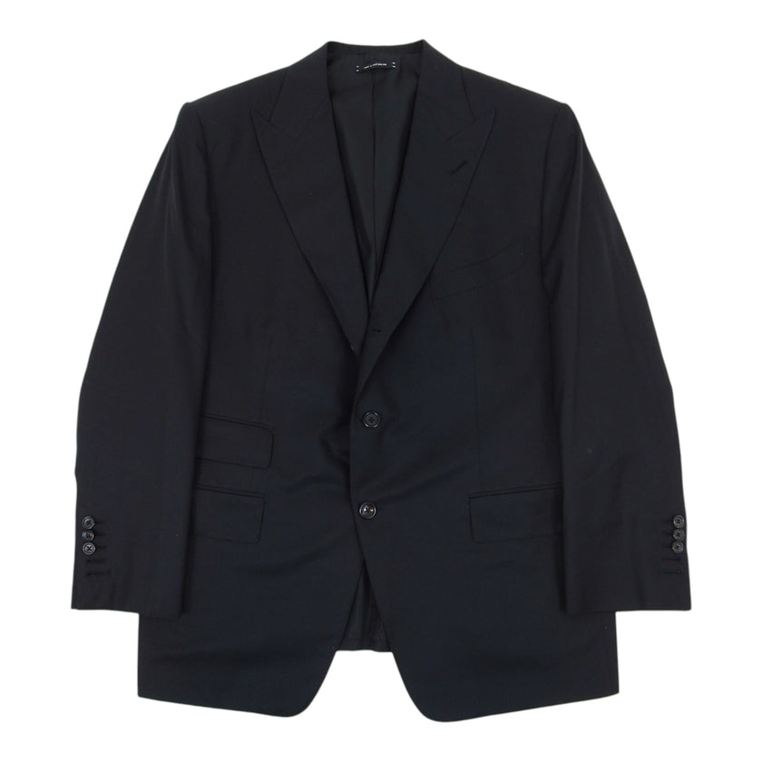 Tom Ford Black 2 Piece Suit Size 54