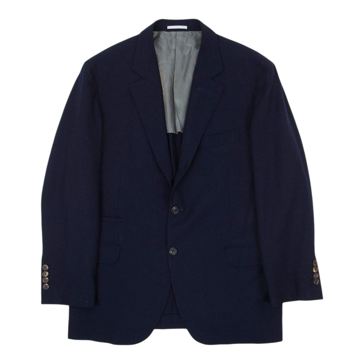 Brunello Cucinelli Navy Suit Size 56