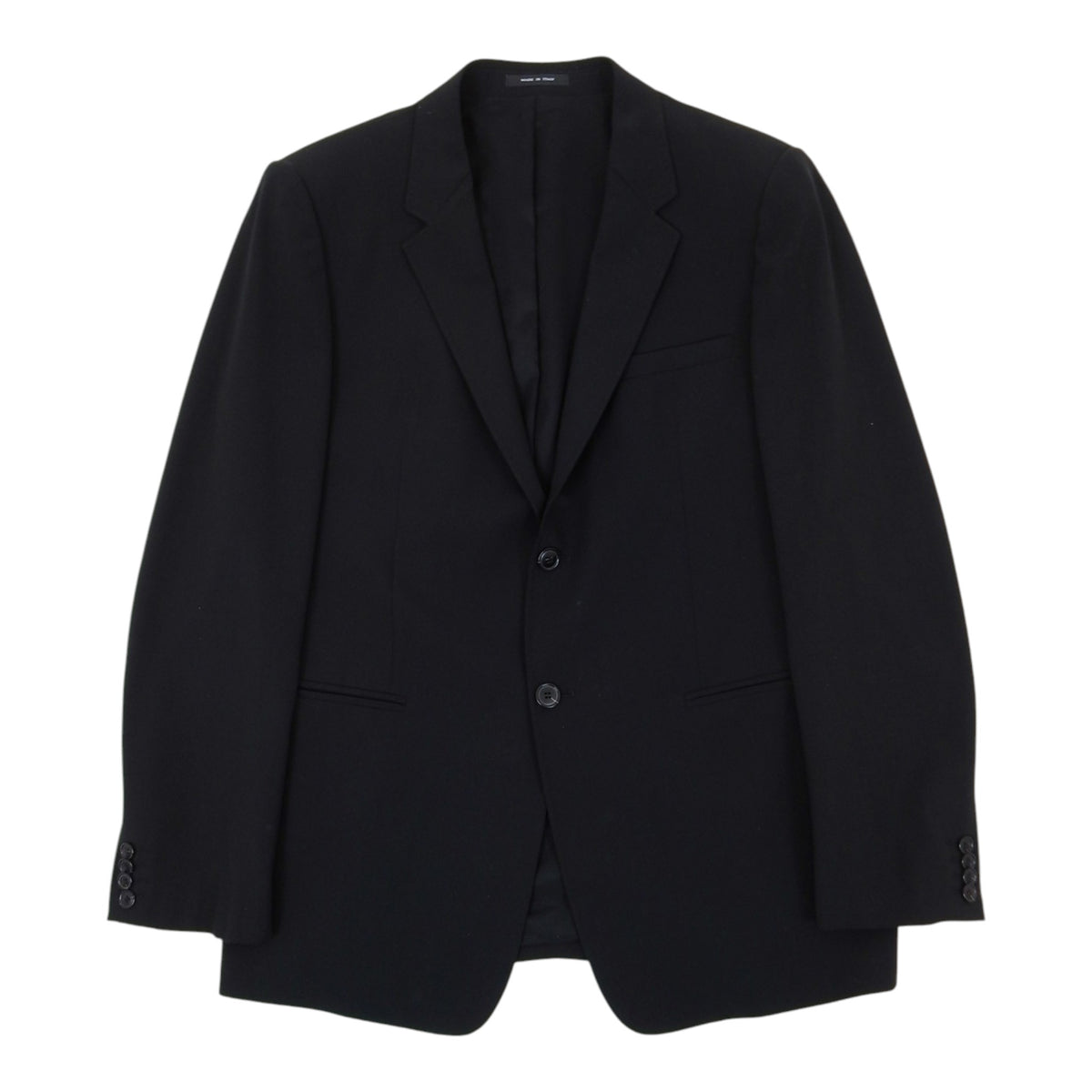 Emporio Armani Black 2 Piece Suit Size 56