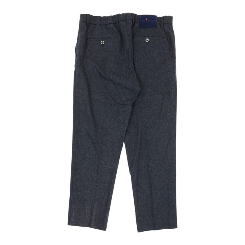 Kiton Red Button Dark Grey Trousers Size 36