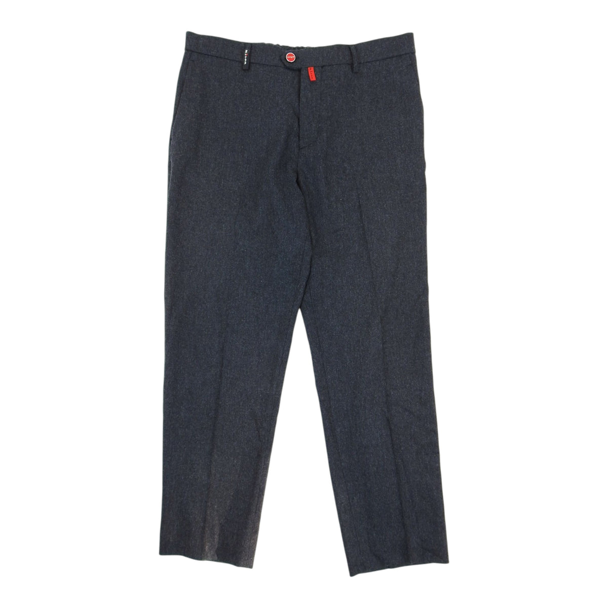 Kiton Red Button Dark Grey Trousers Size 36