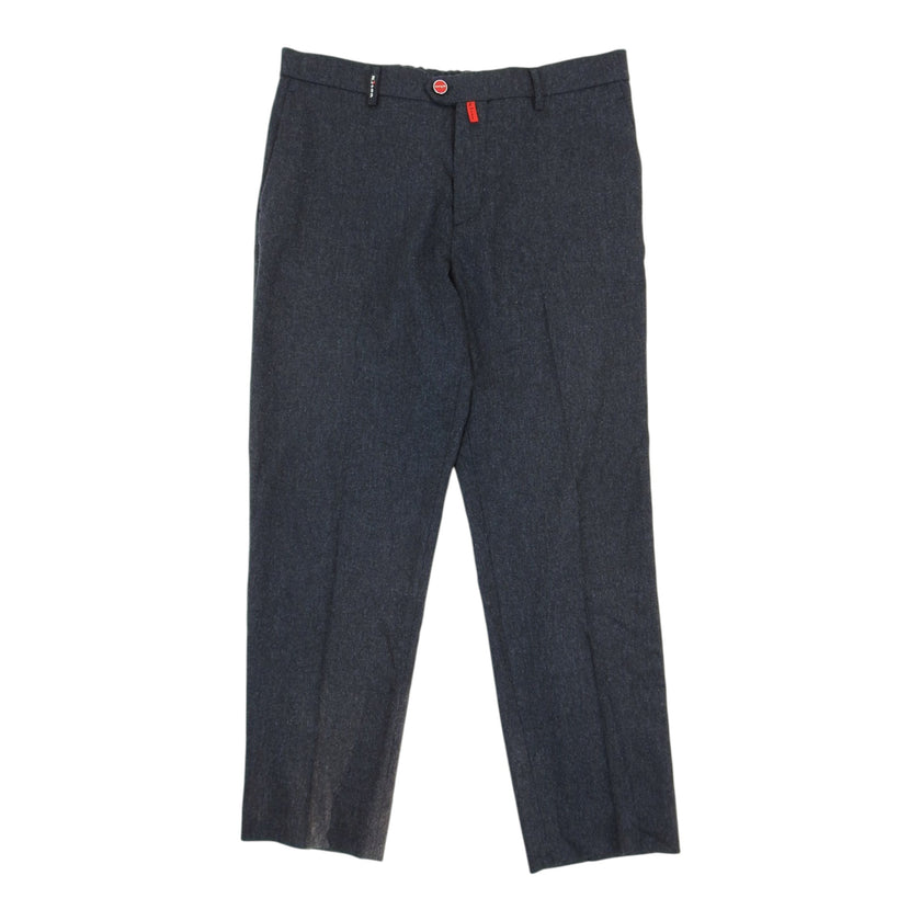 Kiton Red Button Dark Grey Trousers Size 36
