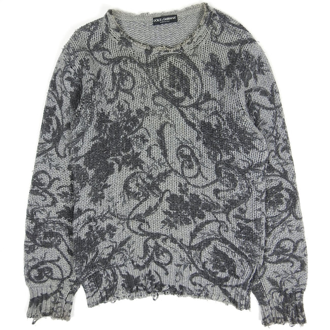 Dolce & Gabbana Floral Knit Sweater Size 52
