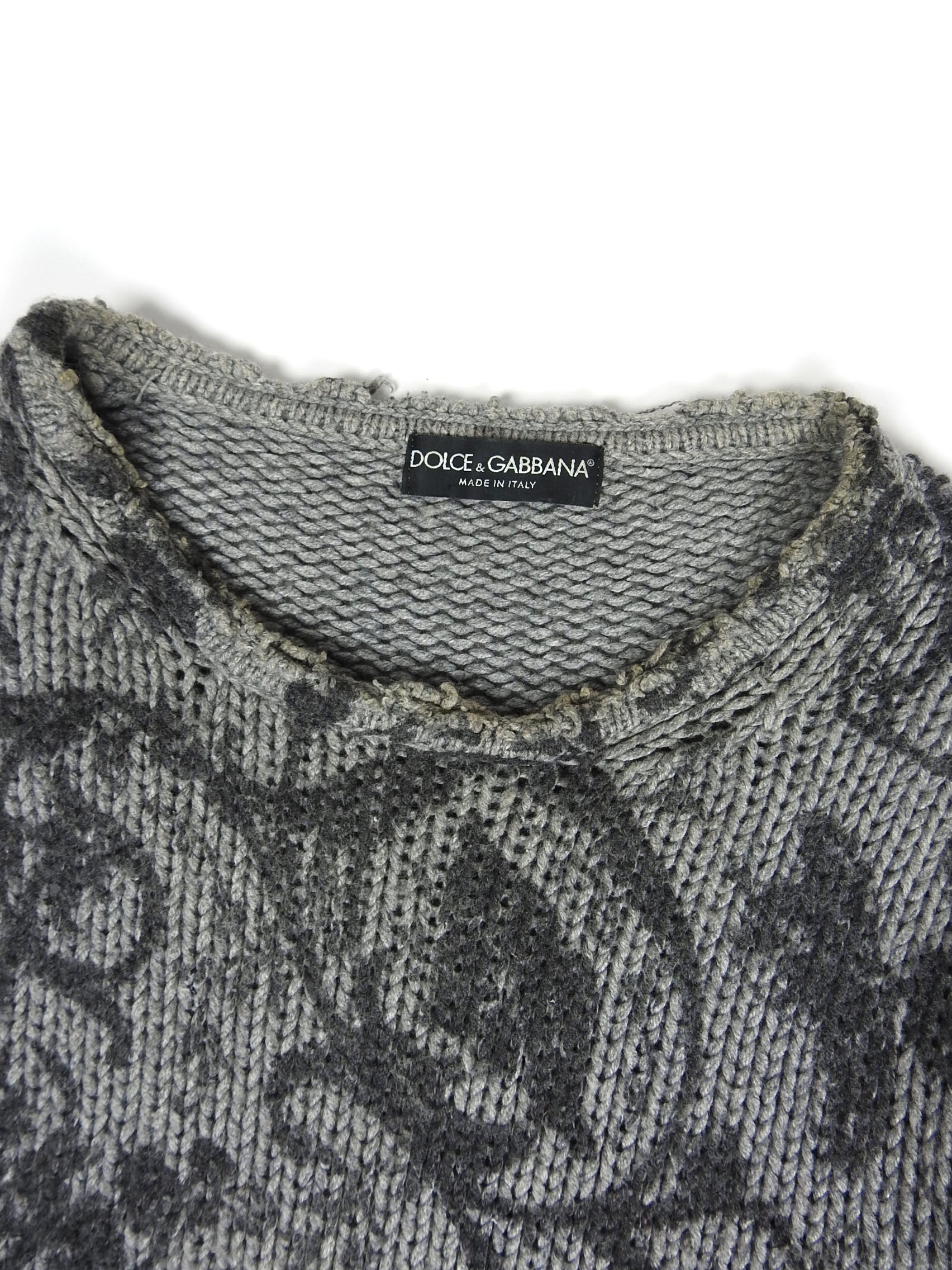 Dolce & Gabbana Floral Knit Sweater Size 52